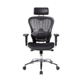 **Cadeira Ergonômica de Escritório com Apoio de Cabeça e Design Aéreo**