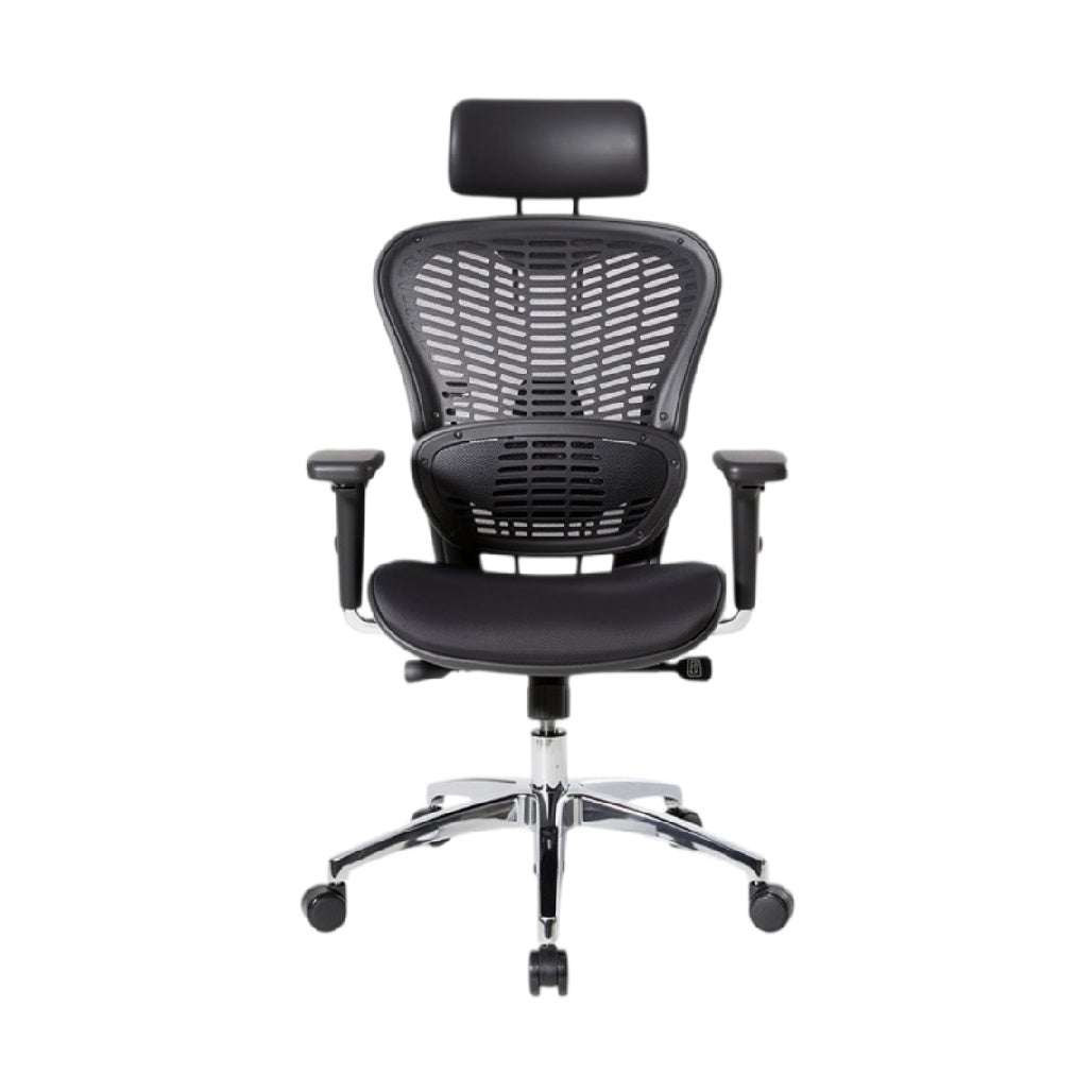 **Cadeira Ergonômica de Escritório com Apoio de Cabeça e Design Aéreo**
