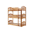 **Camas Bunk Triplas de Madeira: Design Funcional e Compacto**