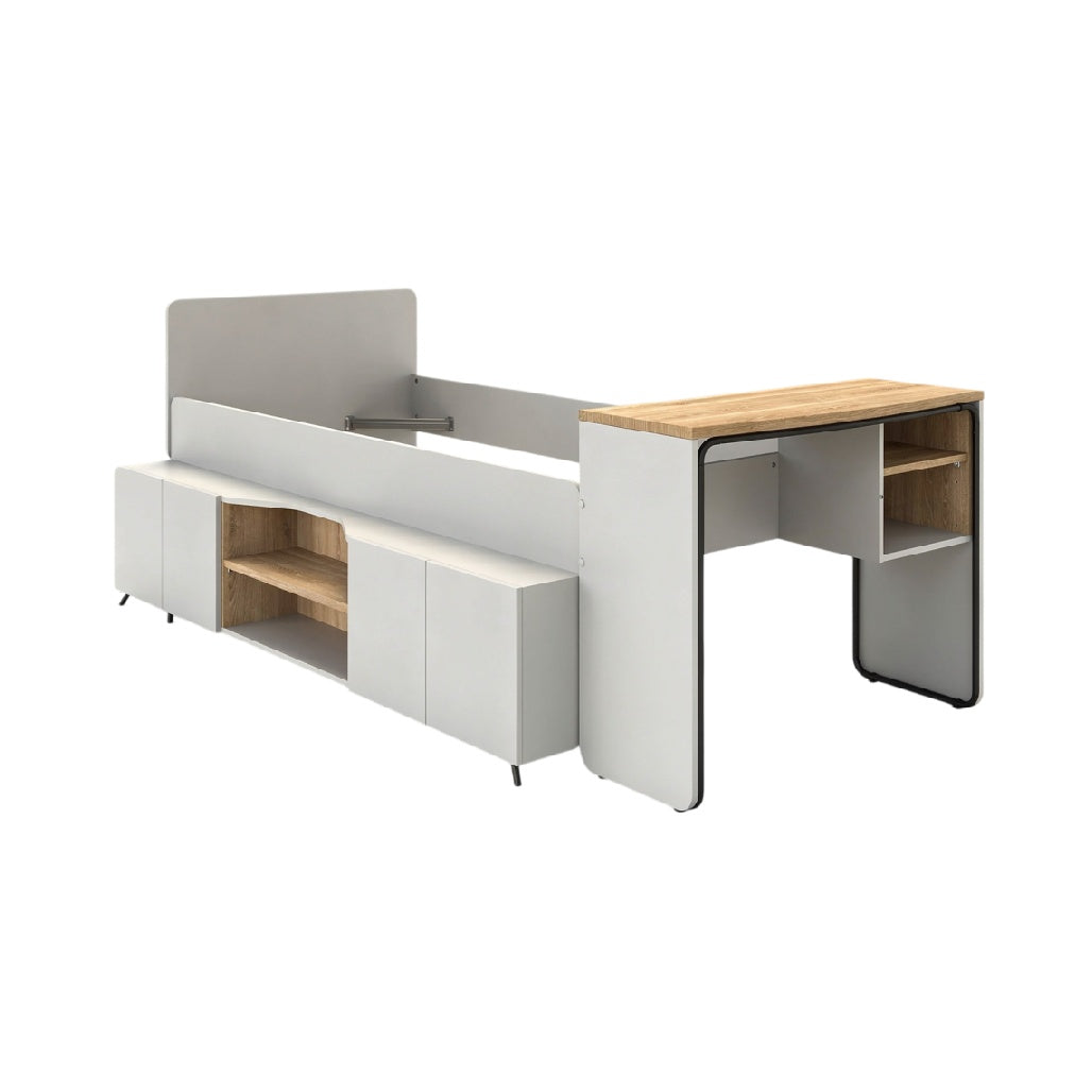 **Escrivaninha Moderna com Armações Funcionais e Design Atraente**