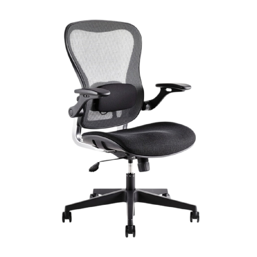 **Cadeira Ergonômica com Rede Ajustável e Suporte Lombar**